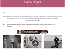 Tablet Screenshot of emmaeklund.com